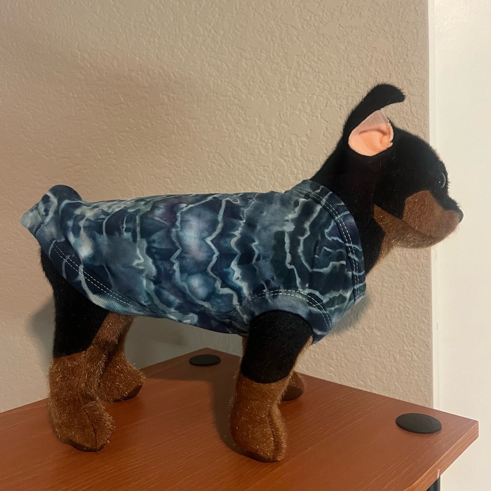 Hand dyed dog shirt size small